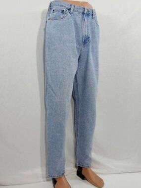 Gap Womens 14 Ankle Light Reverse Fit Jeans High Rise Tapered Denim Mom 90s Y2K